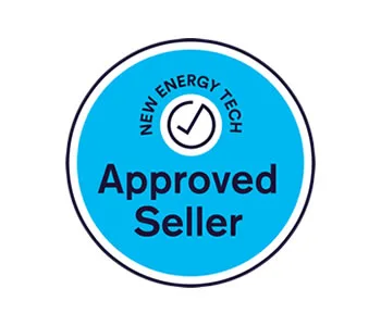 A certification badge confirming accreditation by NetCC, proudly displayed on this solar panels page, ensuring high-quality and reliable solar energy solutions for environmentally conscious consumers in the Australia.